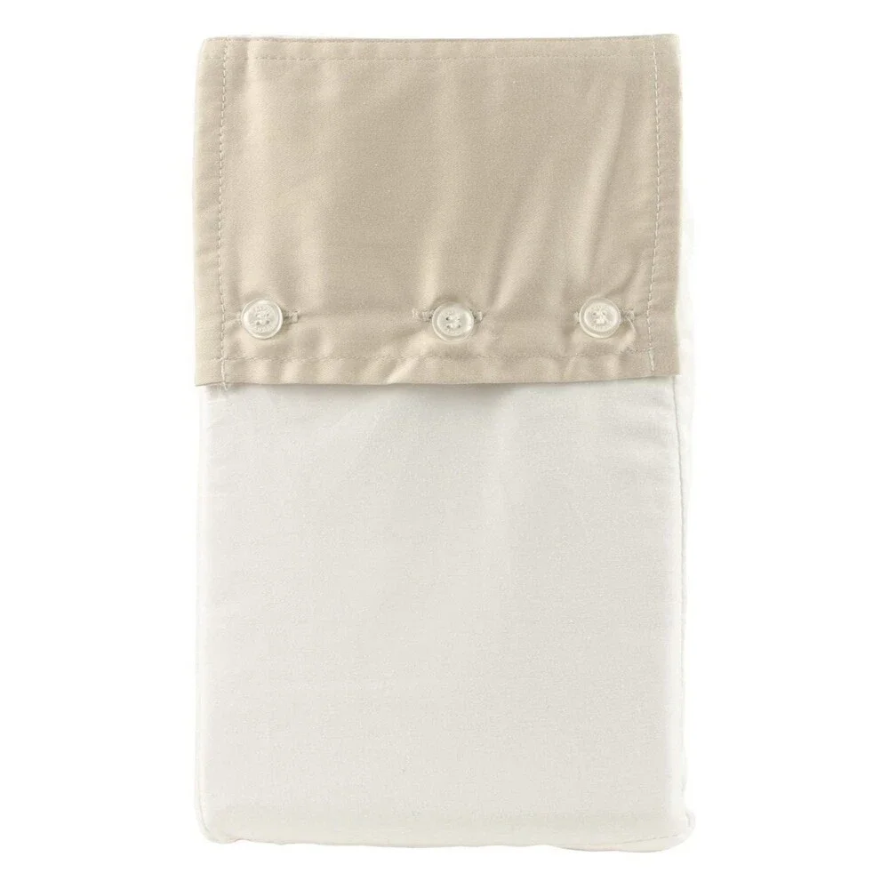 RL Organic Sateen Border One European Sham- Polo Navy